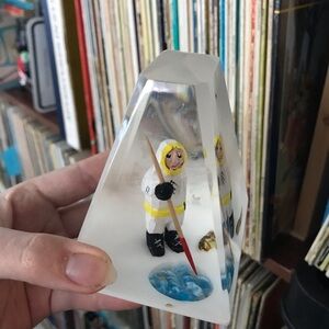 Vintage Lucite Paper weight